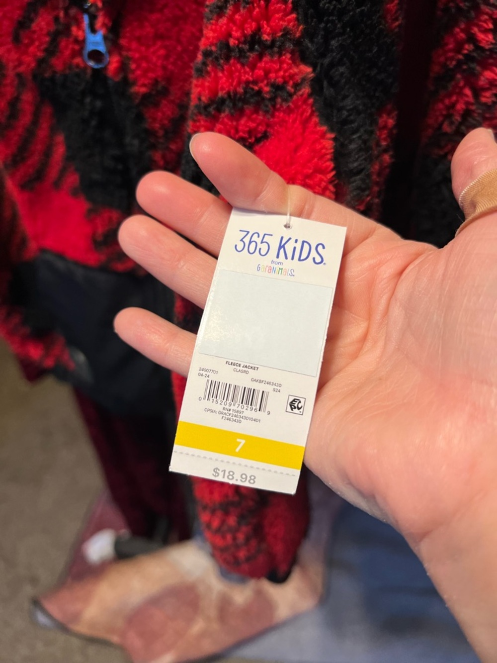 Red & Black Buffalo Plaid Sherpa Jacket - Picture 3 of 3